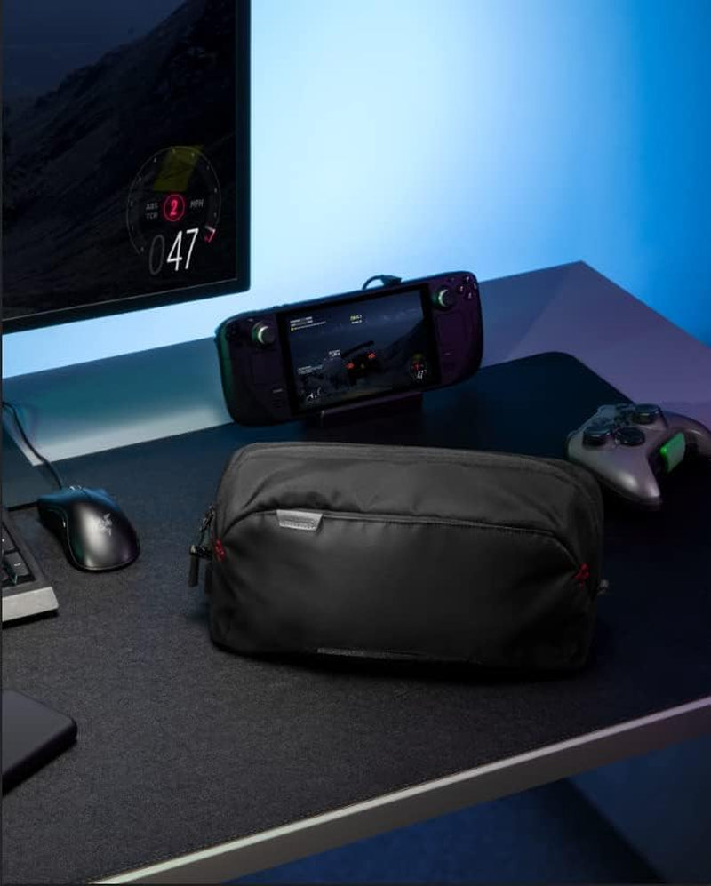 Portable Carrying Case for Steam Deck, Steam Deck OLED, Legion Go, and Asus ROG Ally - Protective Shoulder Bag with Storage Pockets