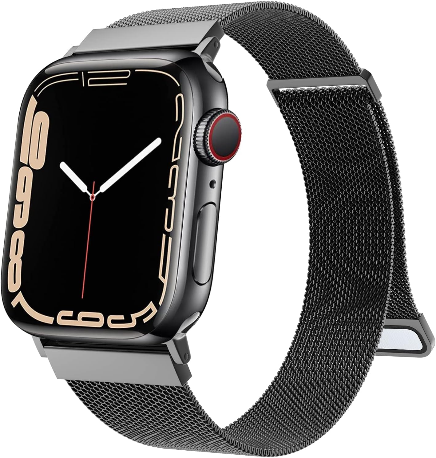 Adjustable Stainless Steel Magnetic Bracelet for Apple Watch Bands - Compatible with Ultra 2/1 and Series 10/9/8/7/6/5/4/3/2/1/SE for Men and Women