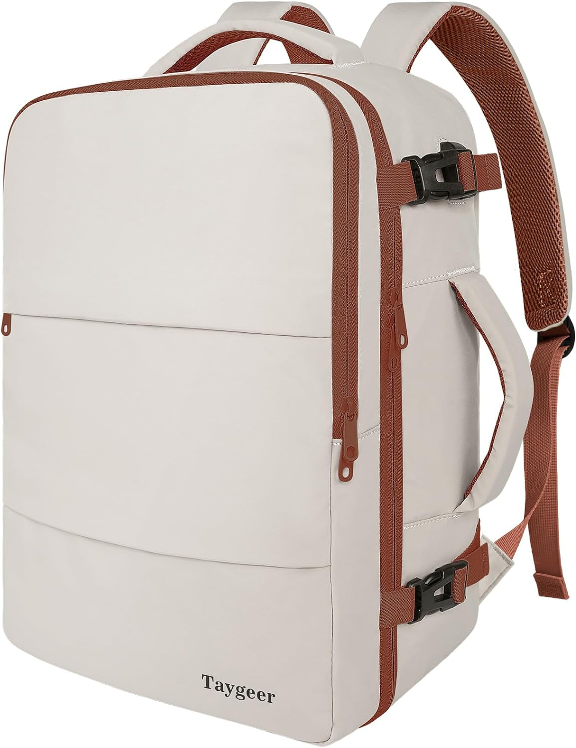 Women's Laptop Backpack Purse with 15.6-Inch Compartment, Airline Approved Travel Bag for College, Nursing, and Business Use - Brown