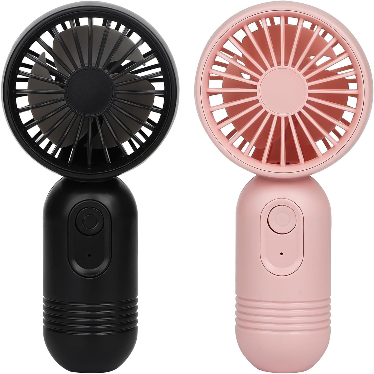 Mini Portable Handheld Fan - 3-Pack USB Rechargeable Personal Fans, Lightweight Battery-Operated Makeup/Pocket Fans with 3 Speed Settings