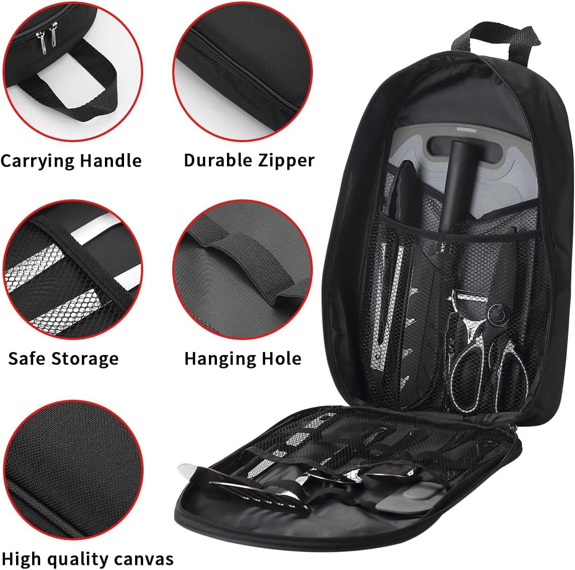 Portable Camping Kitchen Utensil Set: Essential Cooking Tools for Travel, Picnics, RVs, Camping, BBQs, and Gatherings