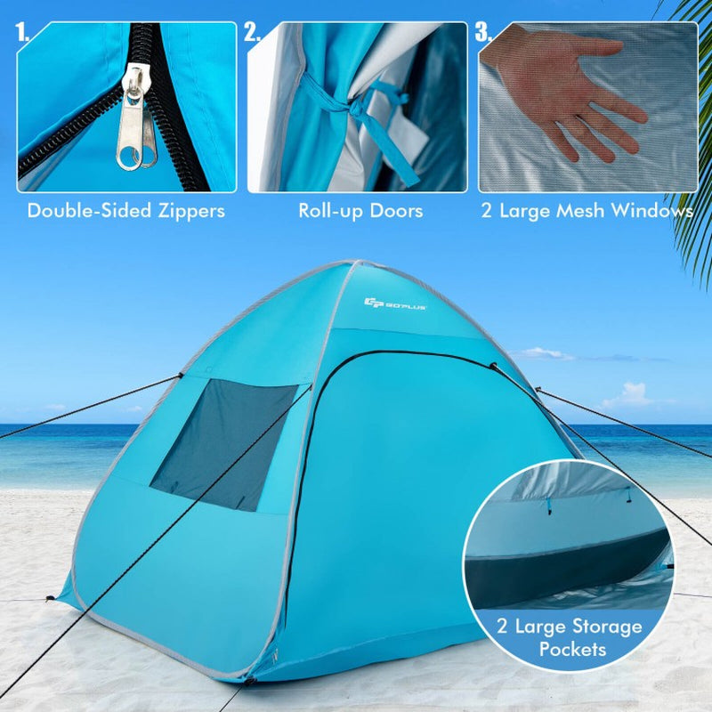 Automatic Pop-Up Beach Tent with Portable Carrying Bag
