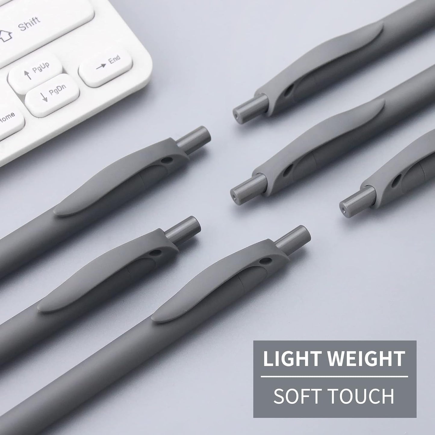 Pens Bulk, 50 Pack No Bleed Black Click Pens, Wholesale Retractable Ballpoint Pens, Pens Medium Point, Smooth Ink Pens, 1.0MM Black Ink
