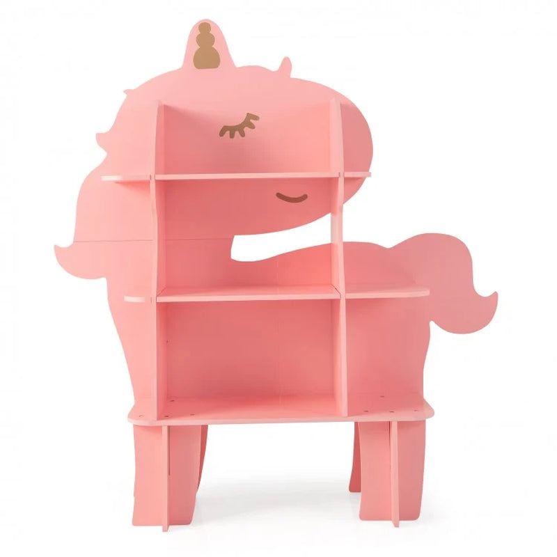 Children's Bookcase and Toy Storage Organizer with Open Shelves