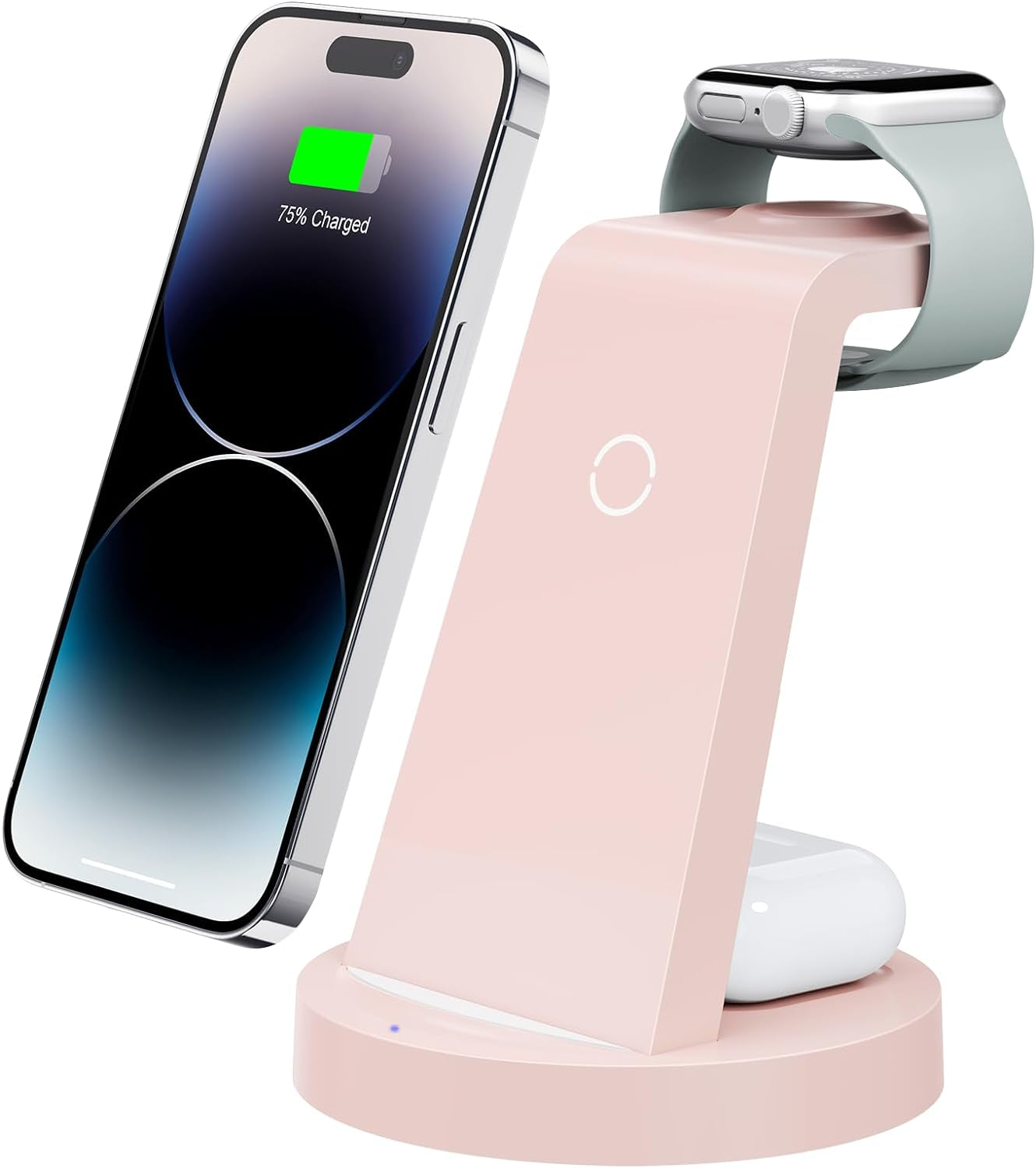 3-in-1 Wireless Charging Station for iPhone, Apple Watch, and AirPods - Compatible with iPhone 16, 15, 14, 13, 12, 11, X, Pro Max