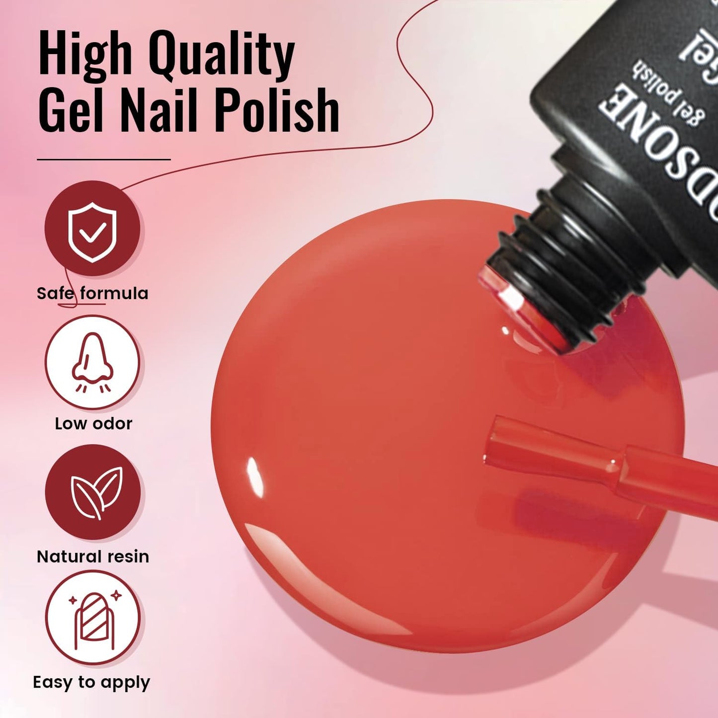 36-Piece Gel Nail Polish Set with UV Lamp - Includes 32 Vibrant Colors