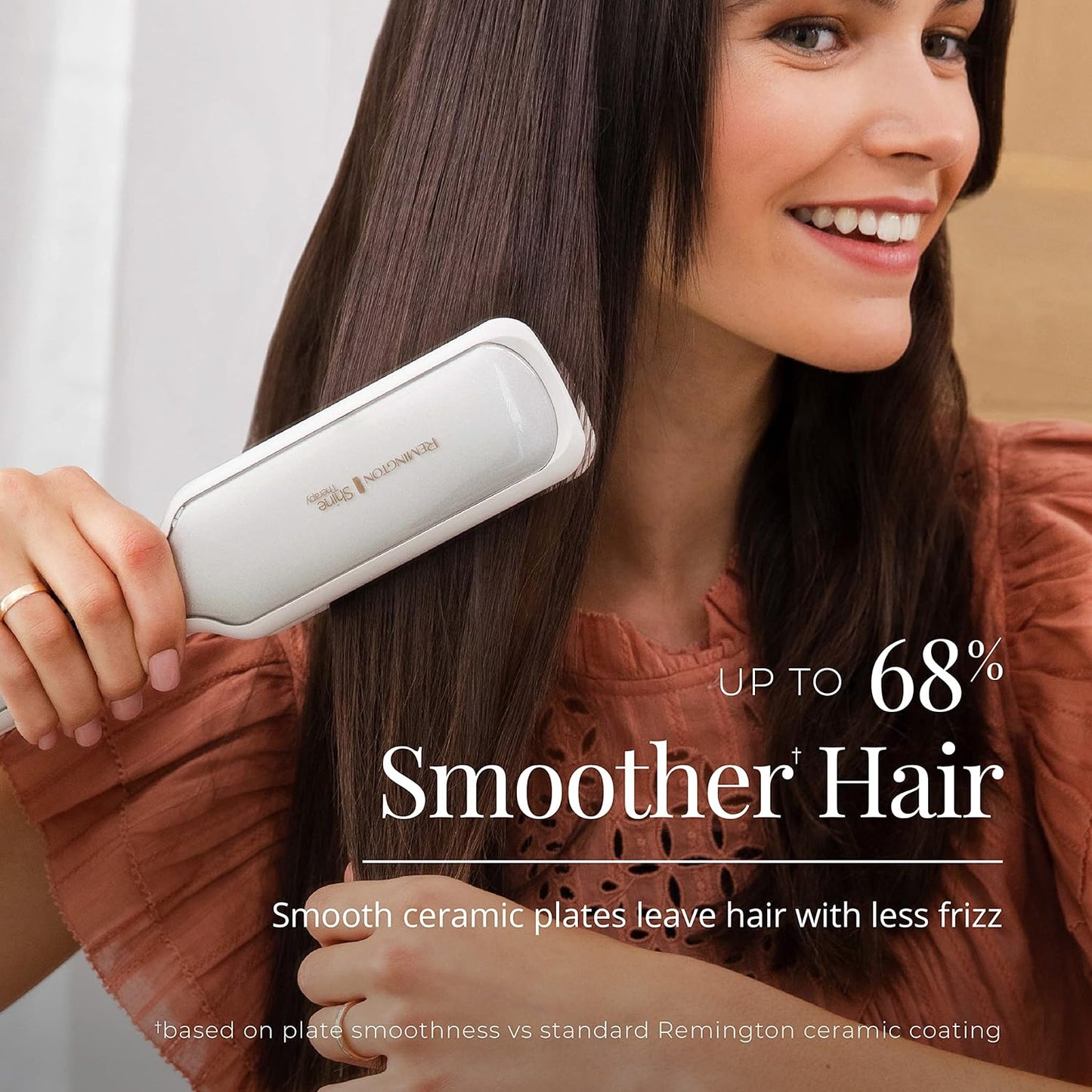Shine Therapy Argan Oil and Keratin Infused 2-Inch Hair Straightener and Flat Iron