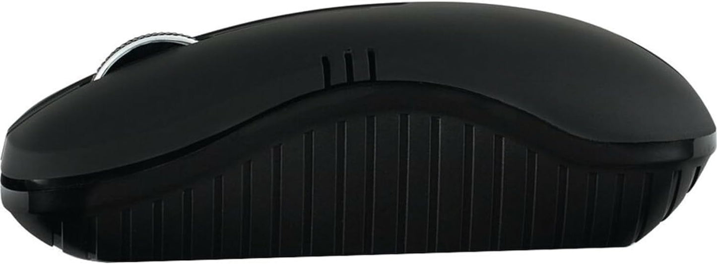 Wireless Optical Notebook Mouse, Commuter Series - Matte Black (8.5" x 5.5" x 3")