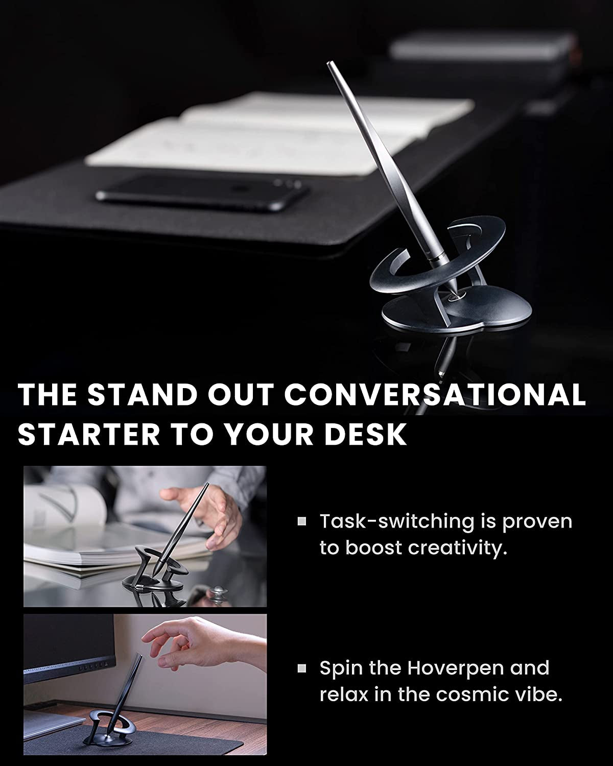 Executive Pen Crafted from Aerospace Alloys, Innovative Design, Free-Spinning Mechanism