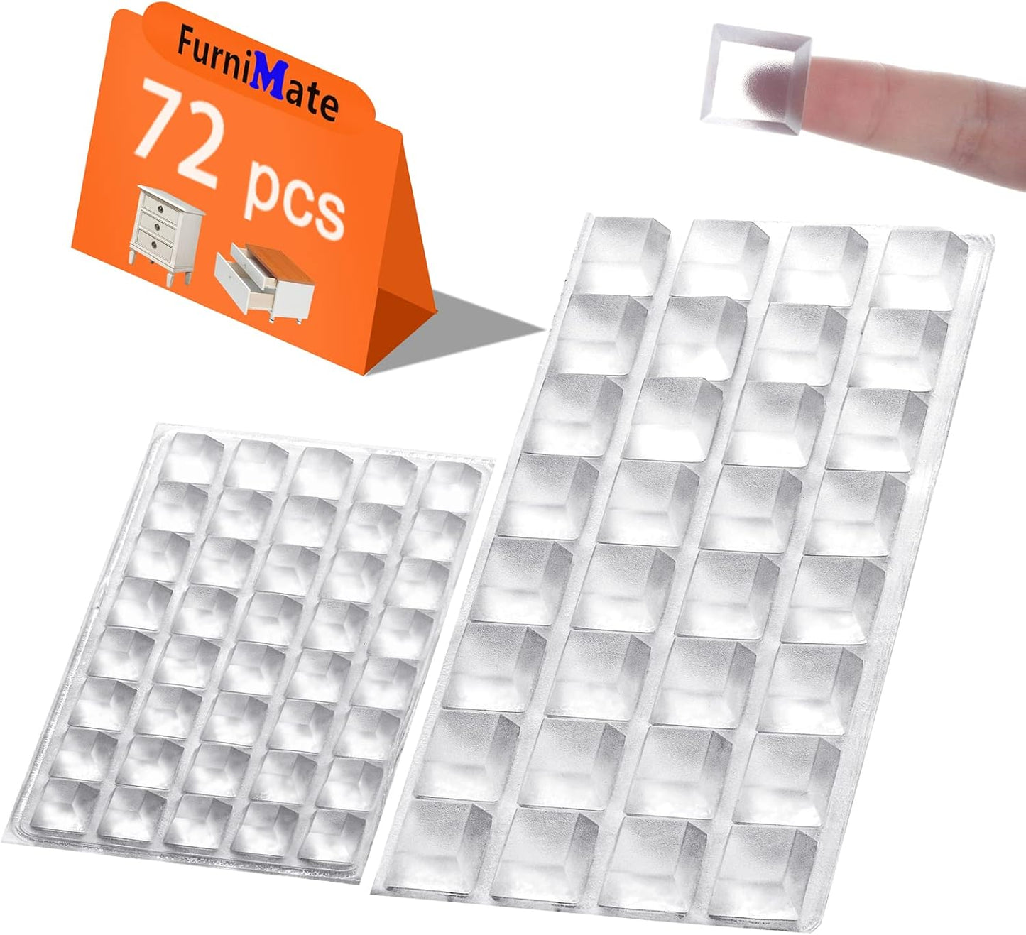 Adhesive Rubber Feet for Electronics - 16 Pack Black Self-Adhesive Bumpers