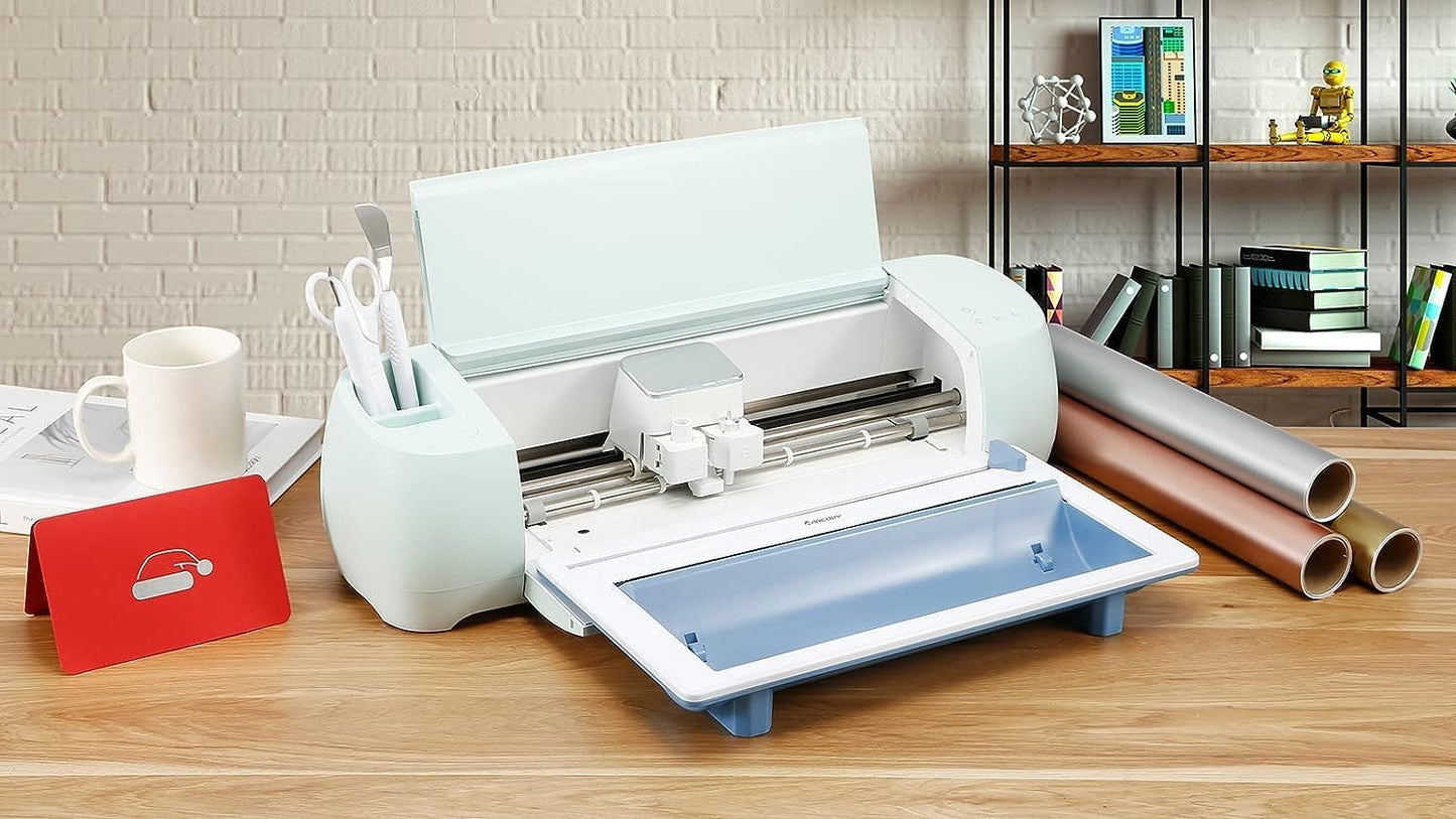 Vinyl Roll Holder with Integrated Trimmer for Cricut Maker 3 and Cricut Explore 3 - Accurate Cuts of Smart Heat Transfer Vinyl