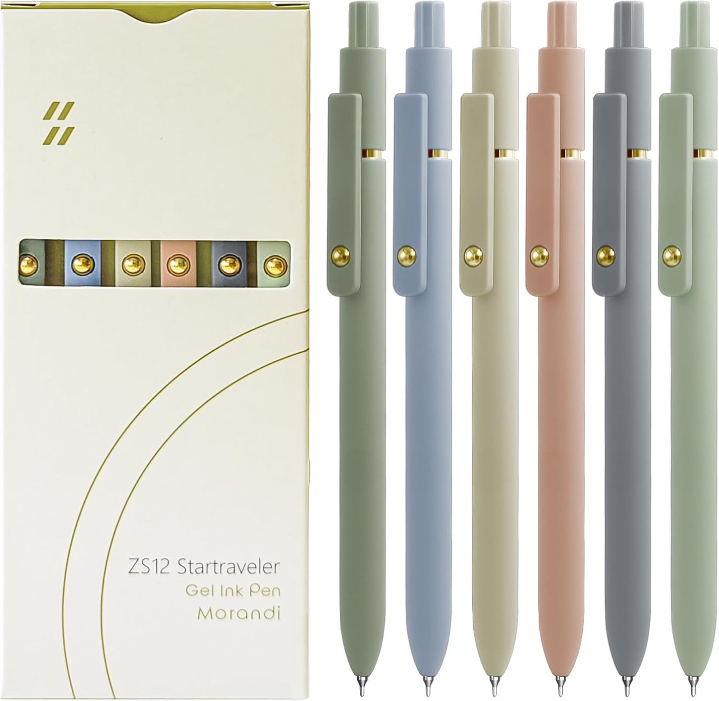 High-End 0.5mm Japanese Black Ink Gel Pens - Set of 5 Fine Point Retractable Writing Instruments for Journaling and Note Taking