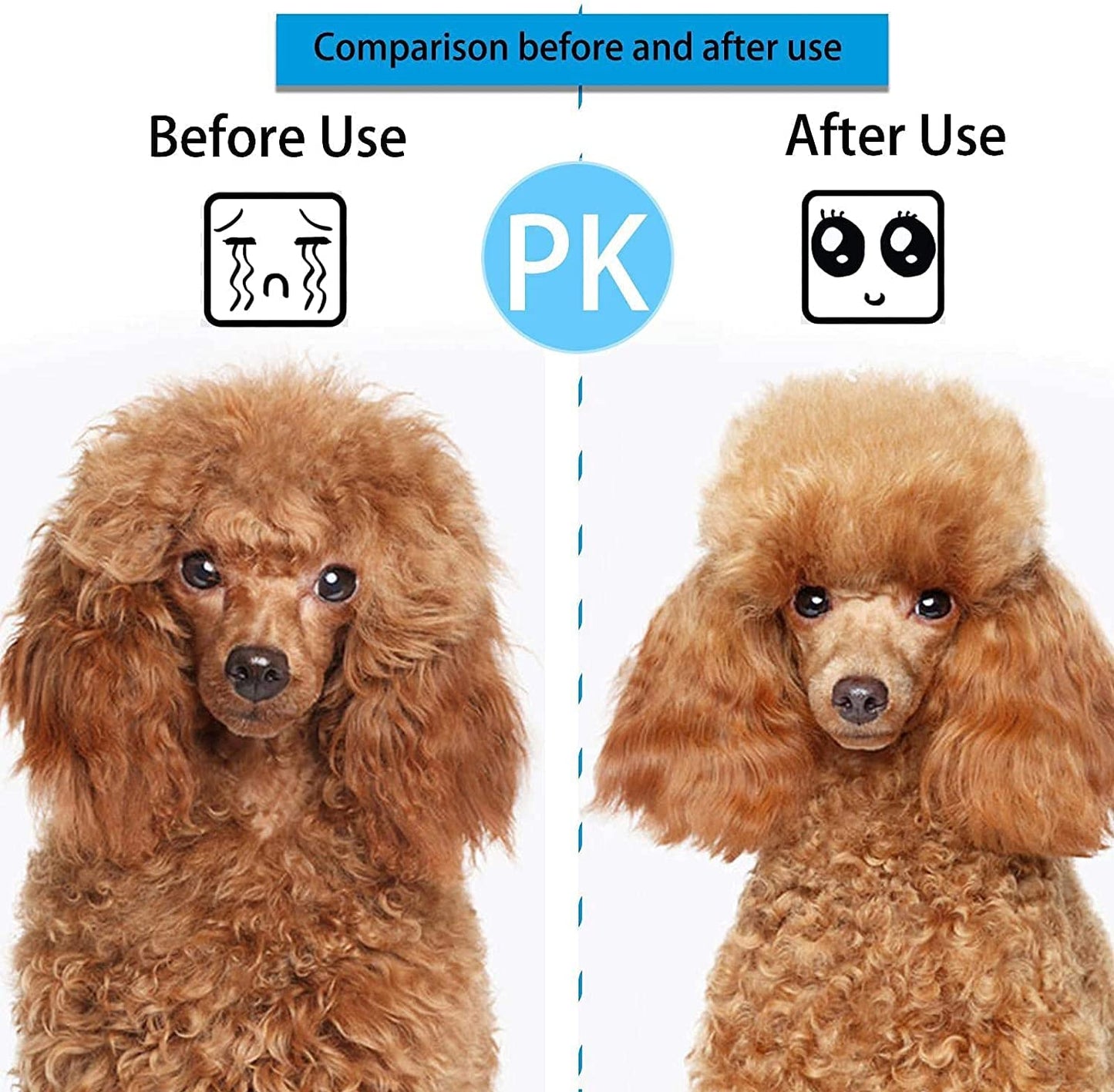 Self-Cleaning Slicker Brush for Dogs and Cats, Suitable for Long and Short Hair, Blue