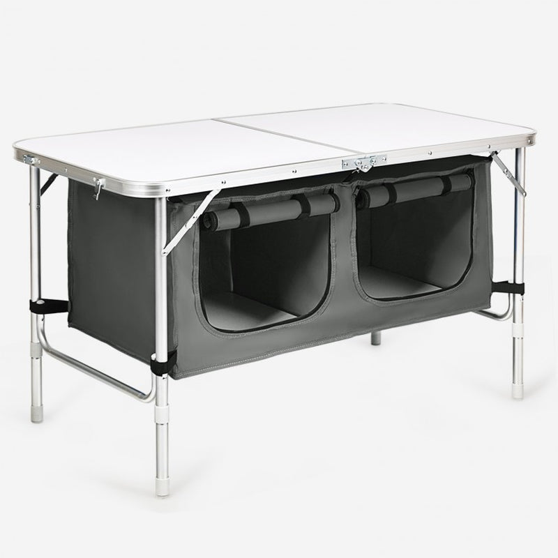 Height-Adjustable Portable Camping Table