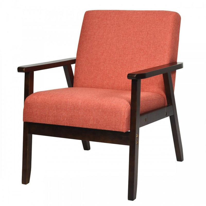 Mid-Century Modern Fabric Accent Armchair for Living Room