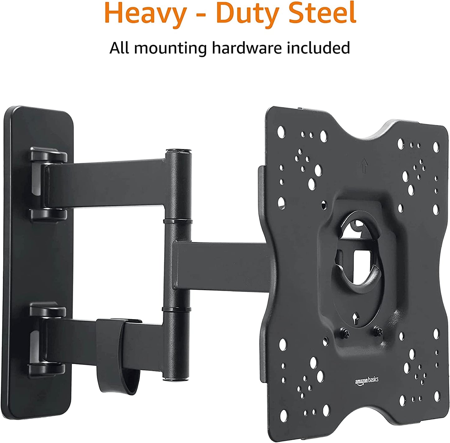 Articulating Full Motion Wall Mount for 26-55 Inch TVs and Flat Panels up to 80 lbs, Black