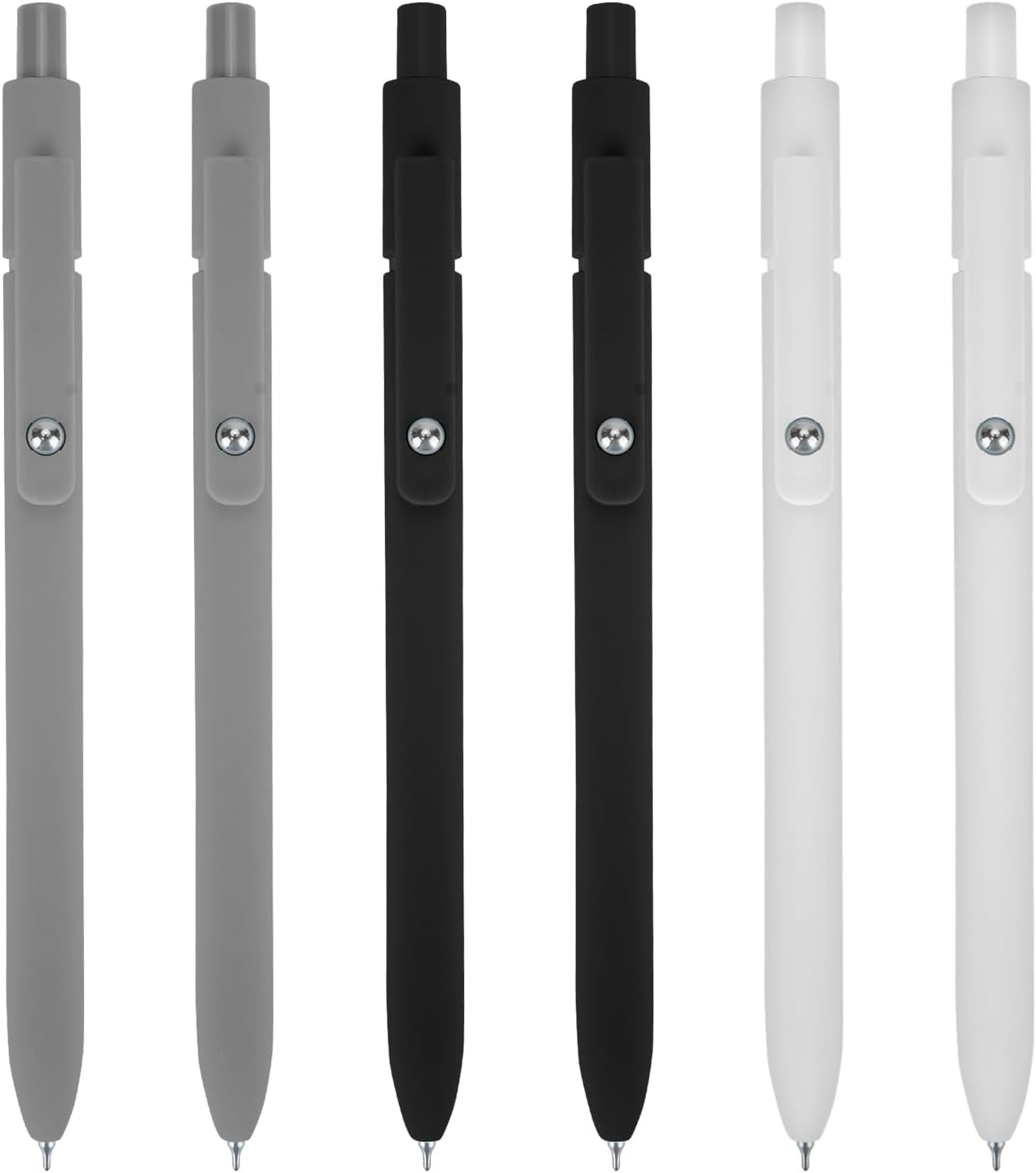 5 PCS Quick Dry Ink Pens, Gel Pens Fine Point Smooth Writing, Retractable 0.5 Mm Black Ink Pens, Rollerball Pens for Note Taking School Office Supplies, Cute Pens for Women Gifts(5Pens)