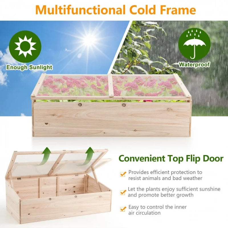 Portable Wooden Greenhouse for Garden Use