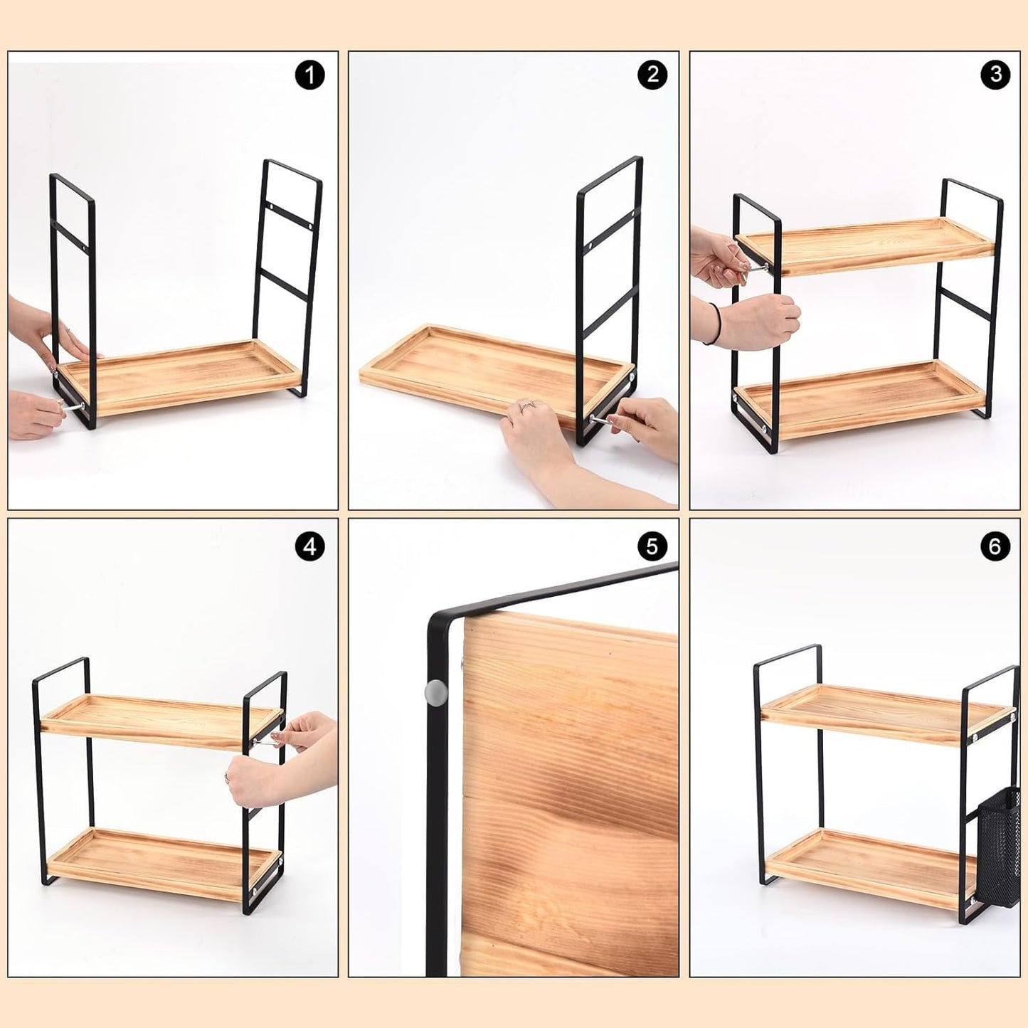 Sophisticated Bathroom Countertop Organizer with Perfume Tray and Vanity Storage Solutions