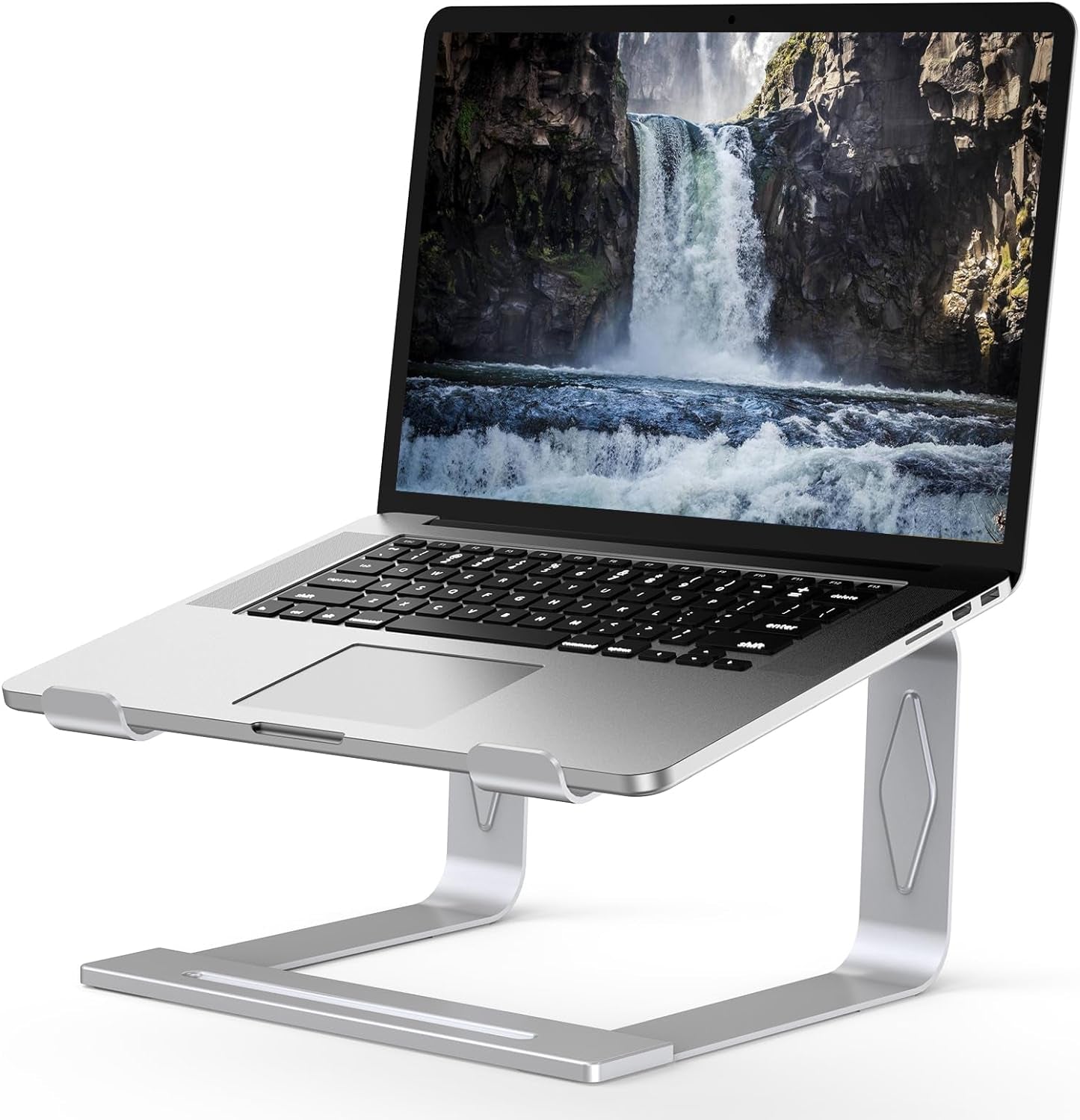 Metal Laptop Stand for Desk - Removable and Ventilated Riser Compatible with 10-15.6” Laptops