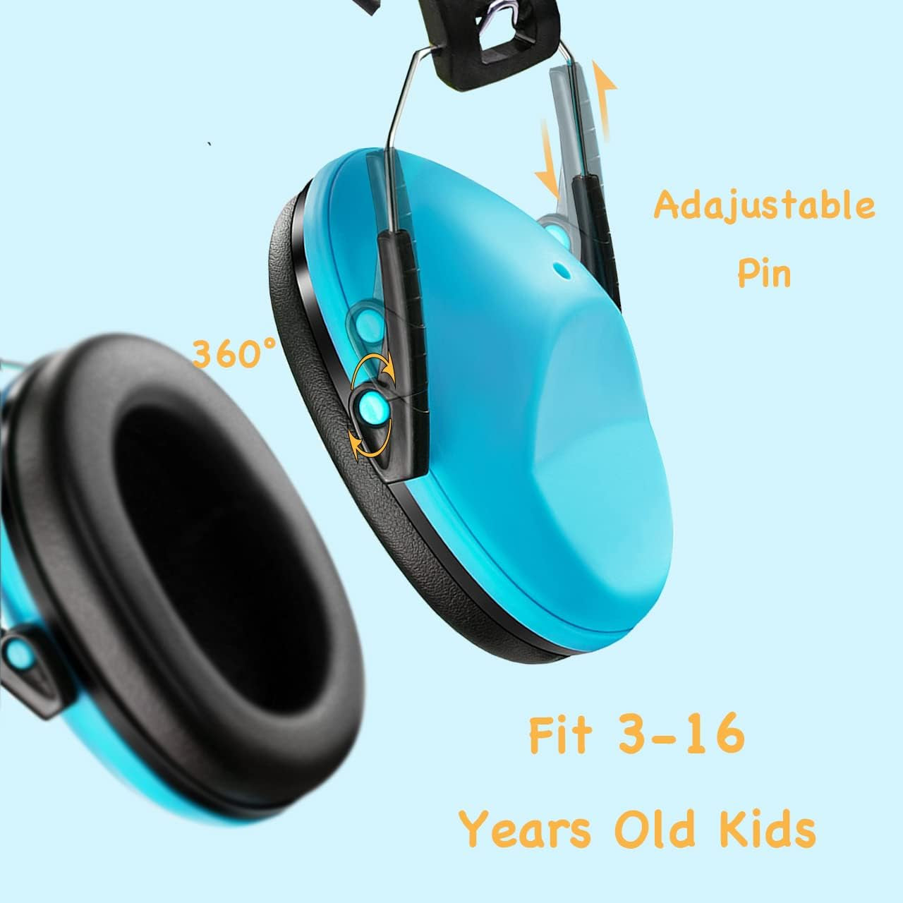 Dual Pack Noise-Canceling Headphones for Children - Earmuffs for Autism, Toddlers, and Kids - Soundproof Protection for Concerts, Air Shows, and Fireworks