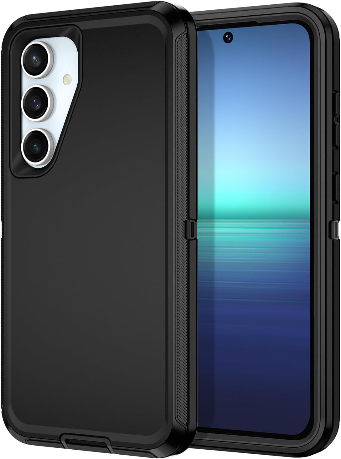 Rugged Heavy-Duty 3-Layer Full Body Case for Samsung Galaxy S23/S24 FE Plus Ultra - Shockproof and Dust Resistant