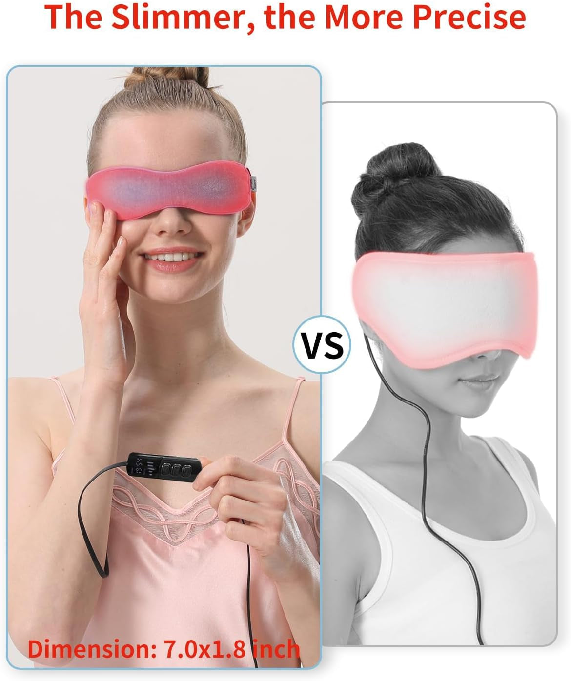 Heated Flaxseed Eye Mask - Warm Compress for Dry Eye Relief, Gland Unclogging, and Treatment of MGD, Styes, and Blepharitis (Blue)