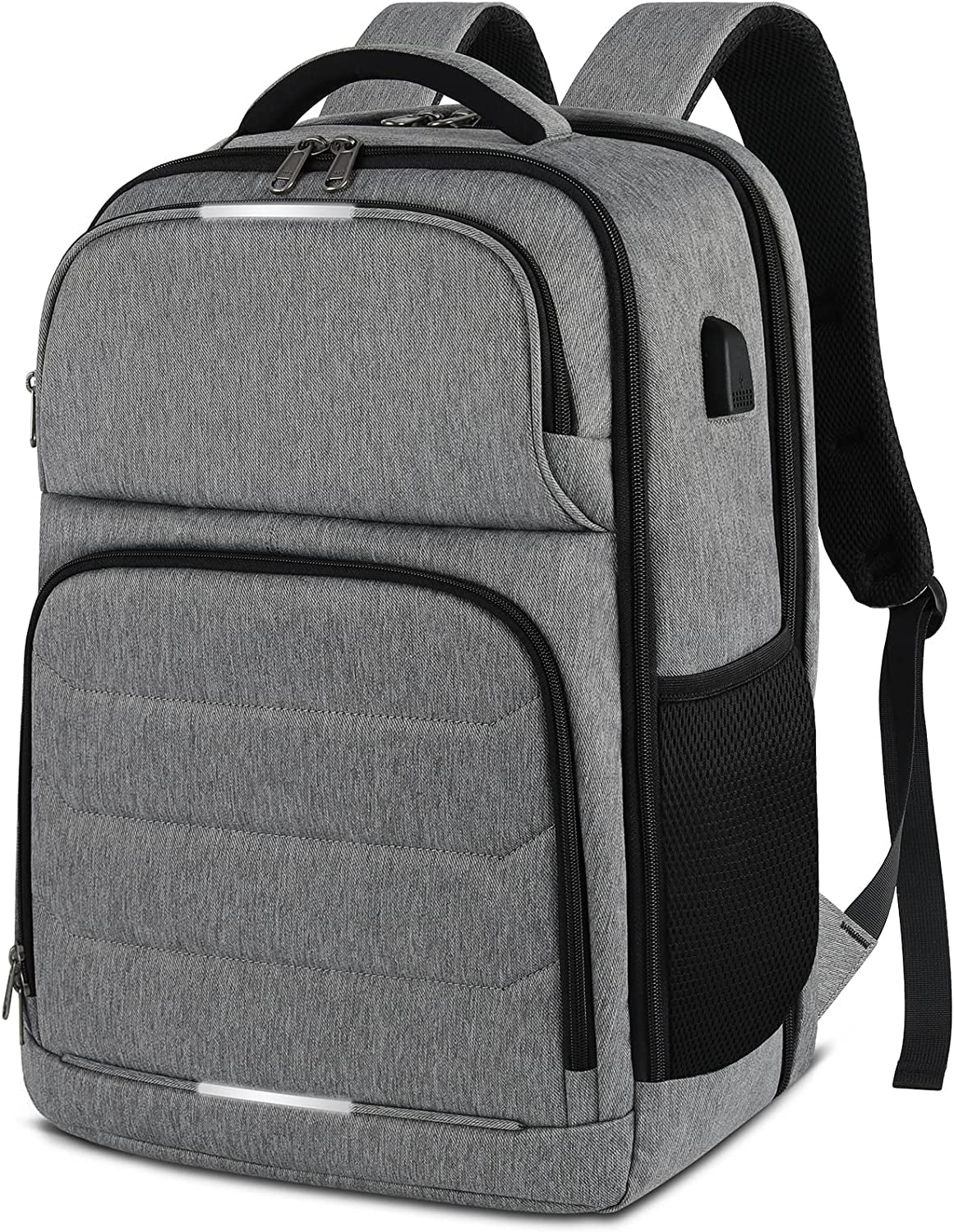 Laptop Backpack 17.3 Inch Travel Backpack TSA Friendly Business Backpack Large Waterproof School Backpack Work Computer Backpacks, Black