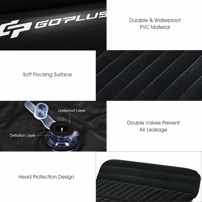 Inflatable SUV Backseat Mattress Travel Pad with Pump for Outdoor Use