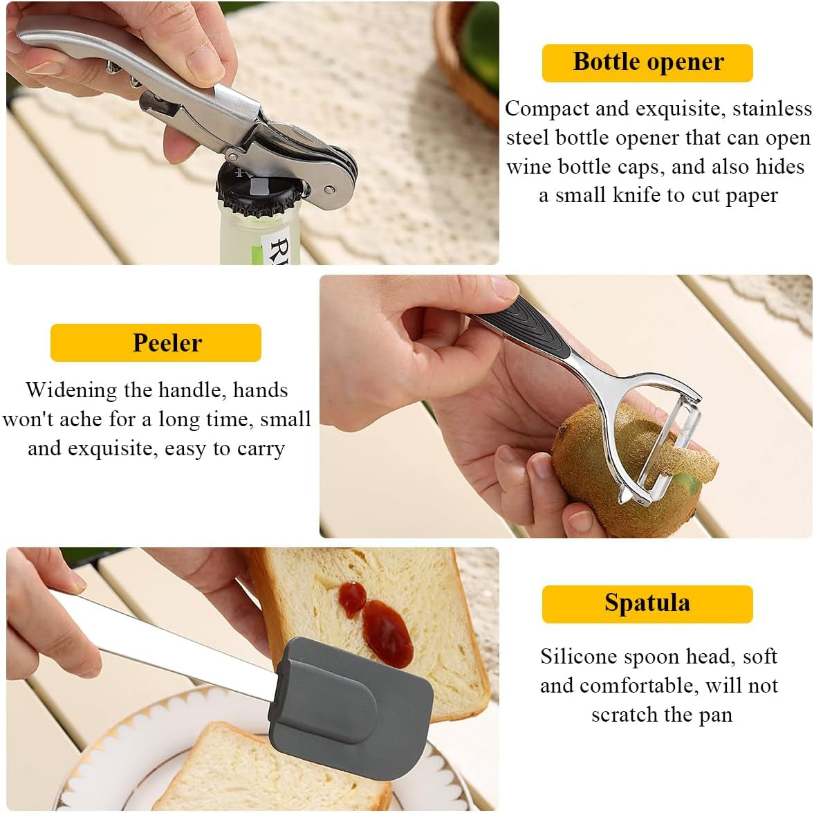 Portable Camping Kitchen Utensil Set: Essential Cooking Tools for Travel, Picnics, RVs, Camping, BBQs, and Gatherings