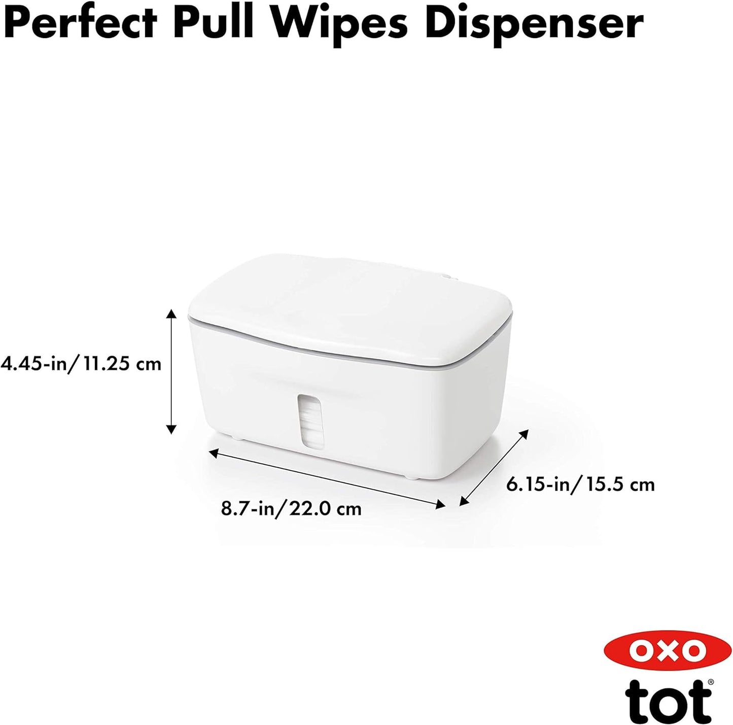 Perfect Pull Wipes Dispenser, BPA free, Non-slip feet