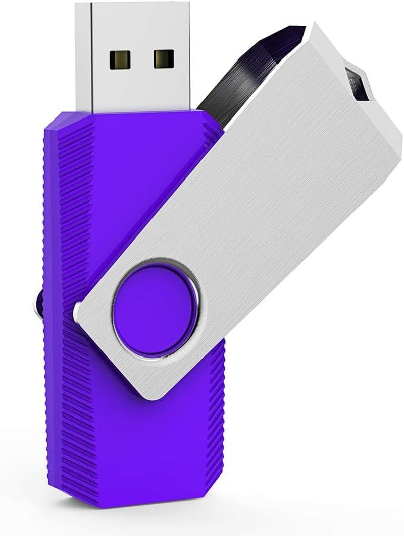 64GB USB 2.0 Flash Drive Multi-Pack - 5 Color Options with LED Indicator