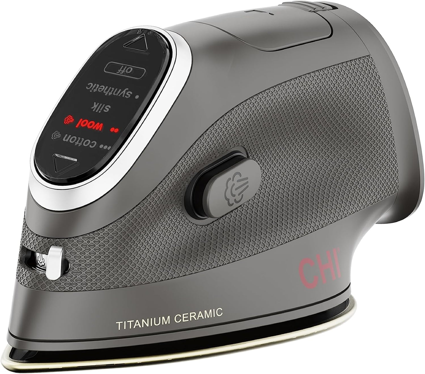 Mini Iron with Titanium-Infused Ceramic Soleplate in Black