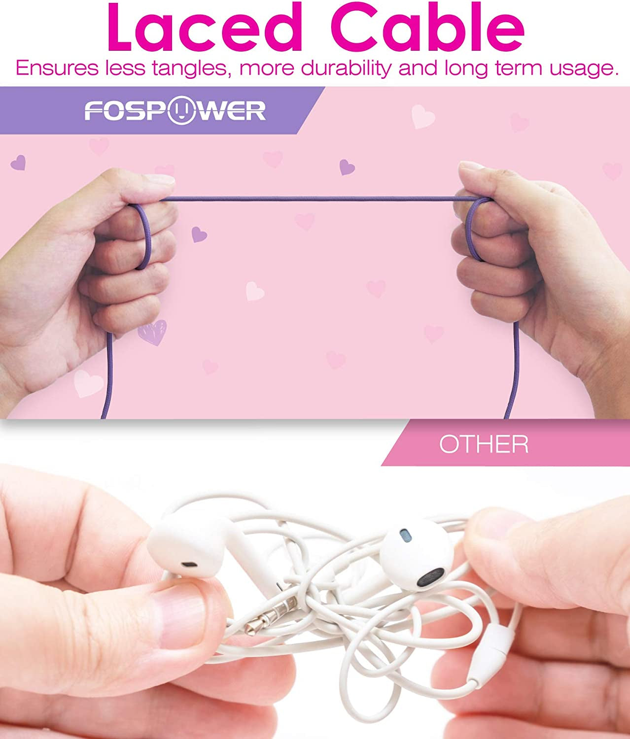 Children's Wired Headphones with LED Cat Ears and Safe Volume Limit (85 dB) - Tangle-Free 3.5mm On-Ear Design for School and Travel - Hot Pink/Purple
