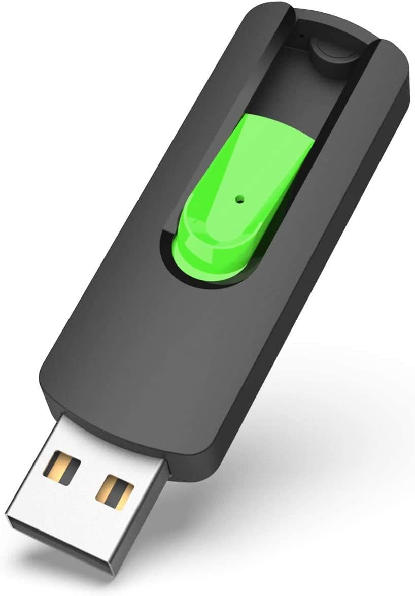 64GB USB 2.0 Flash Drive - Green Memory Stick for Data Storage and Transfer