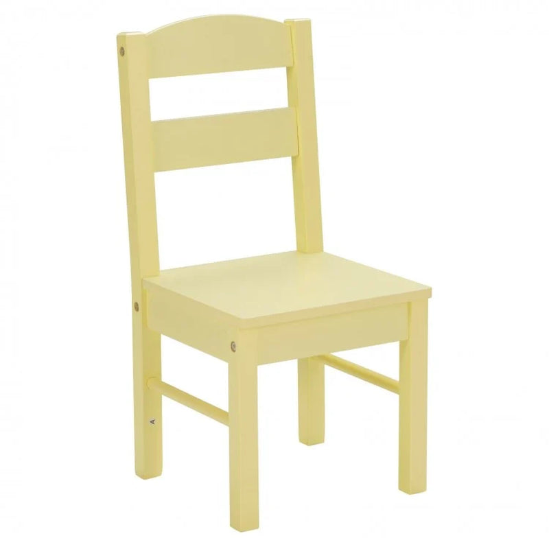 5 Pieces Kids Pine Wood Table Chair Set