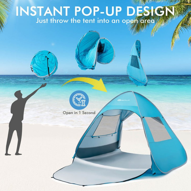 Automatic Pop-Up Beach Tent with Portable Carrying Bag
