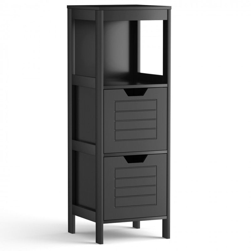 Bathroom Wooden Floor Cabinet Multifunction Storage Rack Stand Organizer