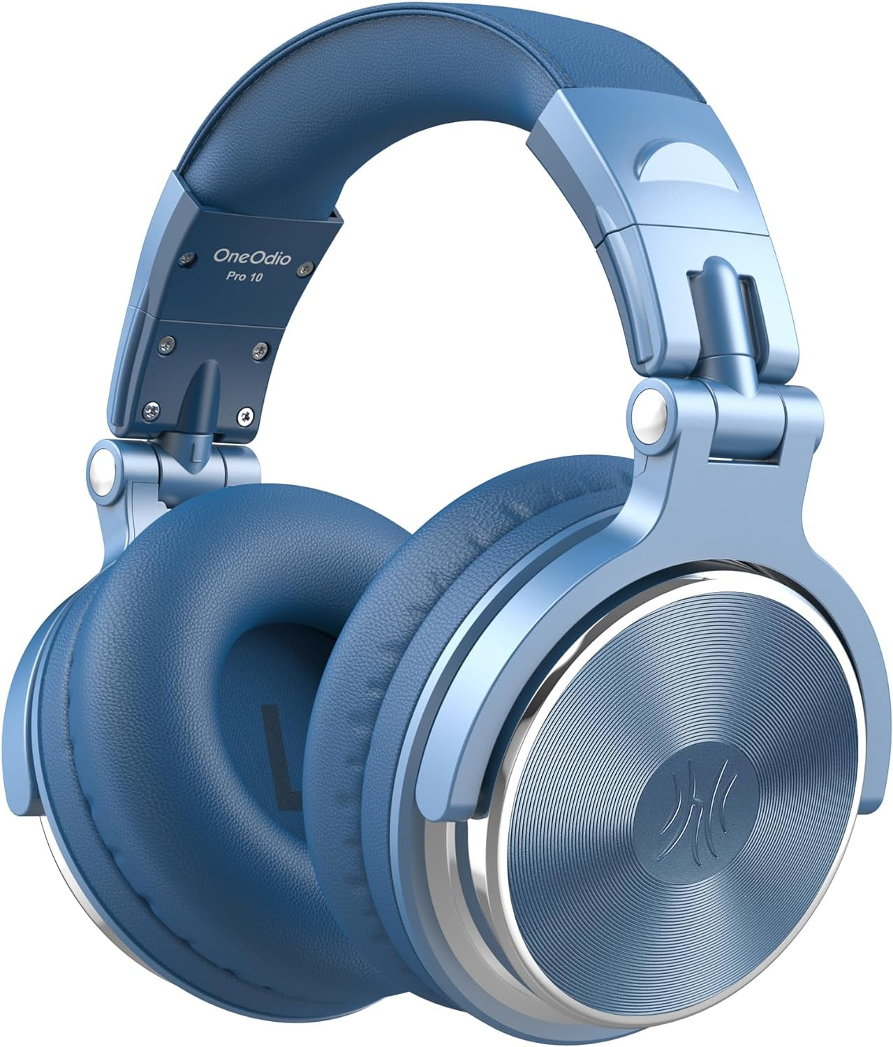 Over-Ear Wired Headphones - 50mm Neodymium Drivers, In-Line Microphone, and Dual 3.5mm/6.35mm Connectors