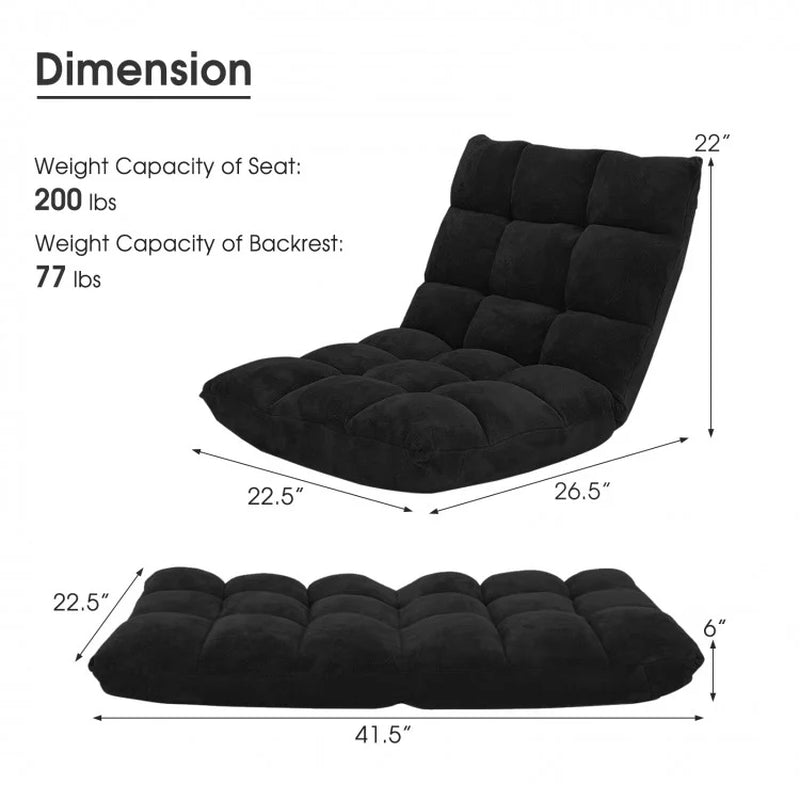 14-Position Adjustable Padded Floor Chair