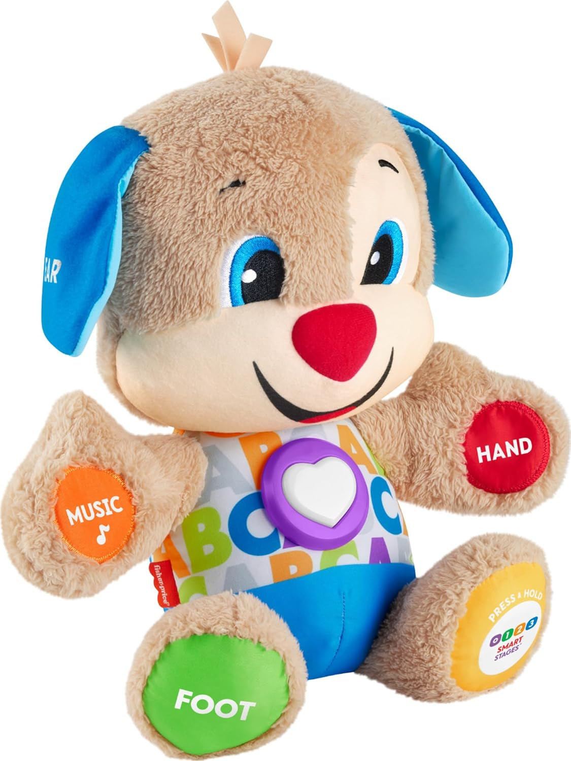 Laugh & Learn Smart Stages Musical Plush Puppy with Lights and Phrases for Infants 6 Months and Older