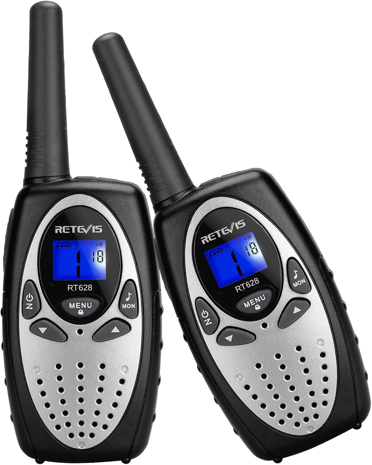 RT628 Walkie Talkies for Kids, Long Range 2-Way Radio- 22 Channels and Backlit LCD, Outdoor Adventures, Camping (Camo, 1 Pair)