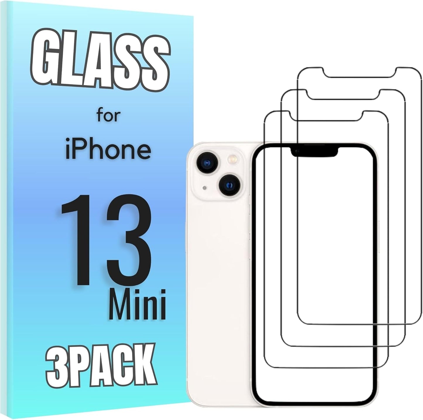 3-Pack Tempered Glass Screen Protector for iPhone 15 Pro - High Transparency, 9H Hardness, Ultra Tactile Protection for 6.1" Display