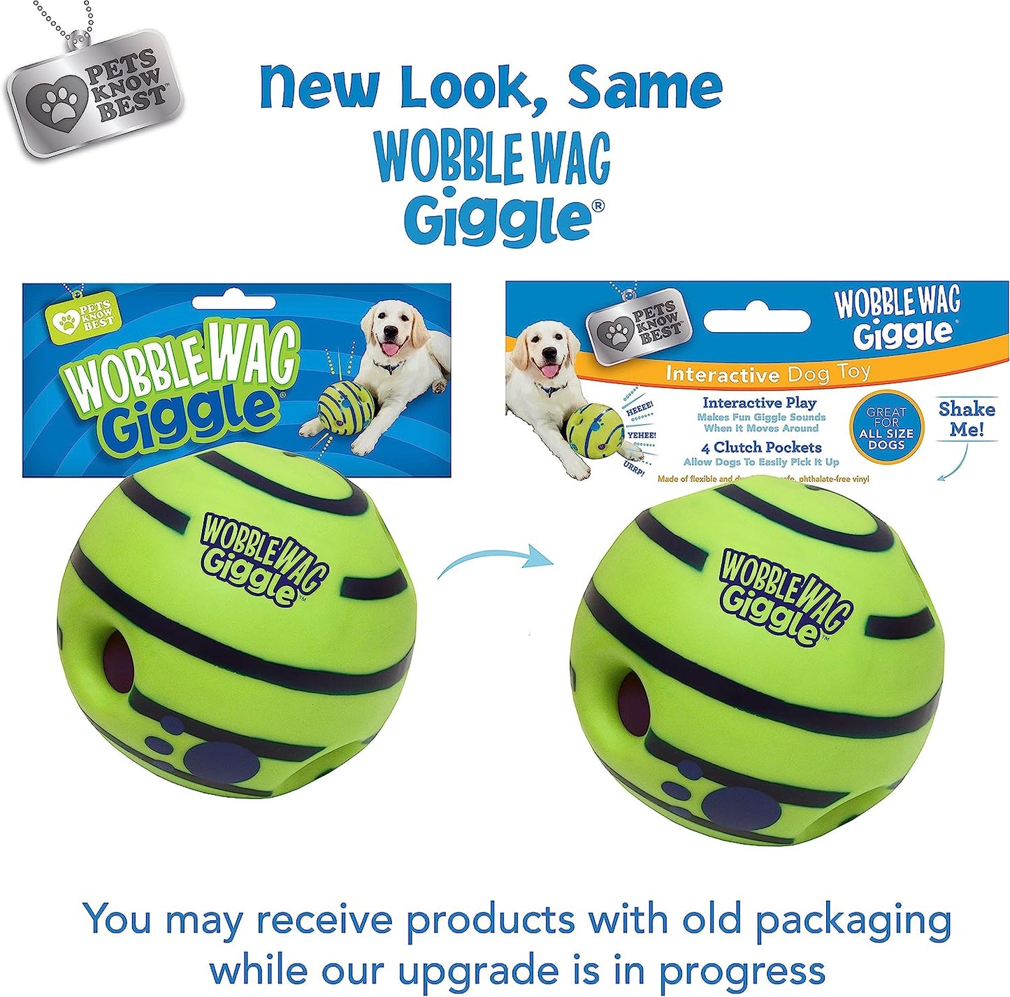 Interactive Dog Toy Ball - Giggle Sounds - Engaging Play for Pets, Not a Chew Toy