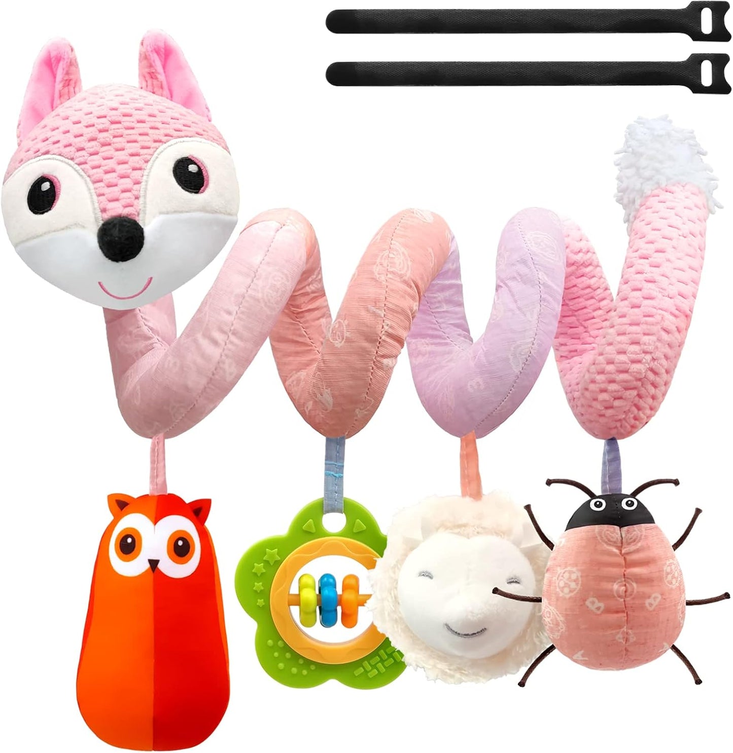 Infant Car Seat and Stroller Toys for Newborns, Suitable for 0-3 Months, Gray