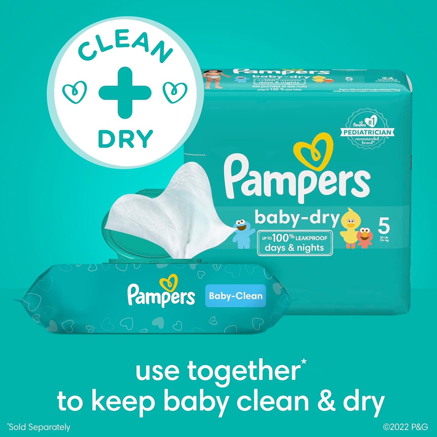 Complete Clean Baby Wipes - Fresh Scent 3X Pop-Top Packs 216 Count