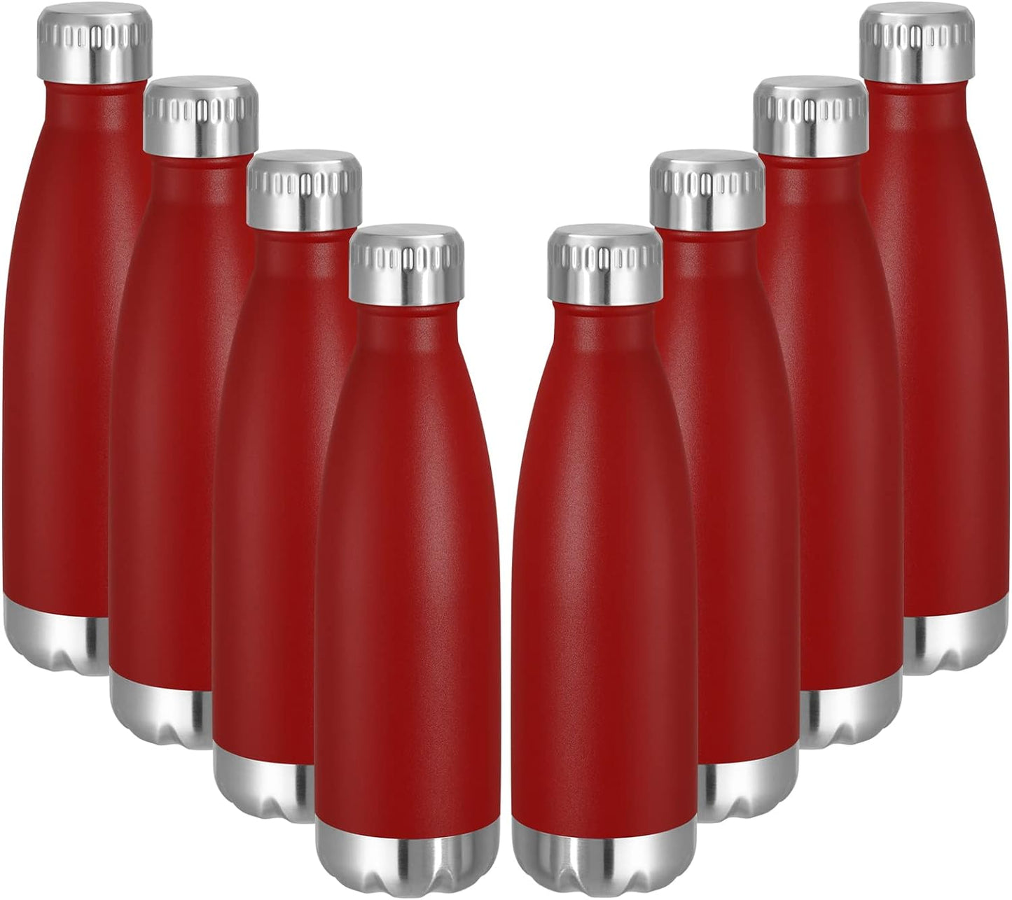 17 oz Stainless Steel Insulated Water Bottle - Reusable Double Wall Vacuum Flask for Hot and Cold Beverages, BPA Free