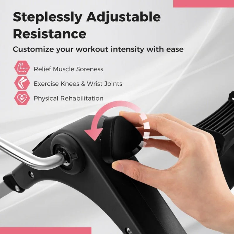 Under-Desk Pedal Exerciser with LCD Display for Comprehensive Leg and Arm Workouts