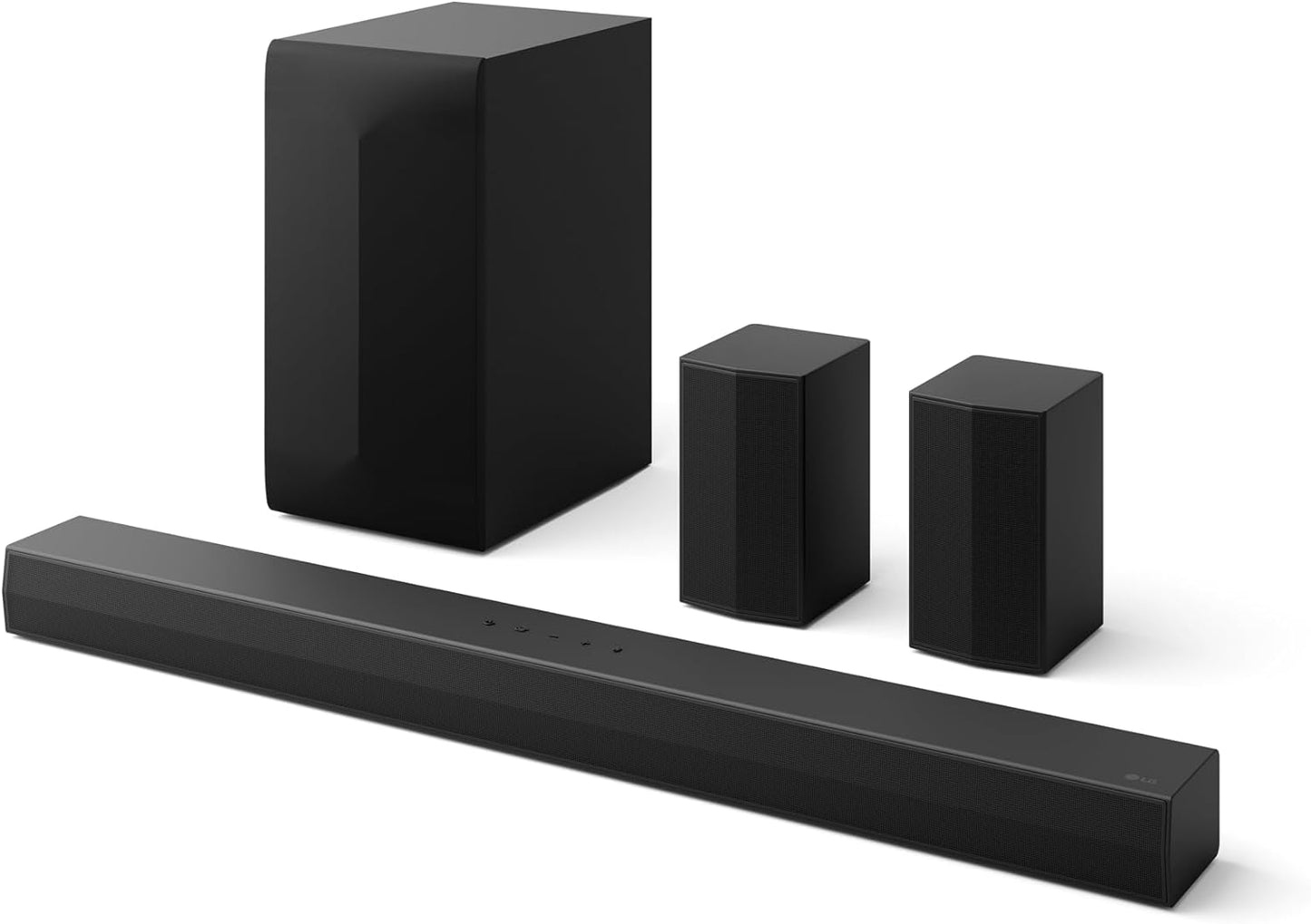 Compact Soundbar with Bluetooth, Wireless Subwoofer, and Dolby Digital Technology