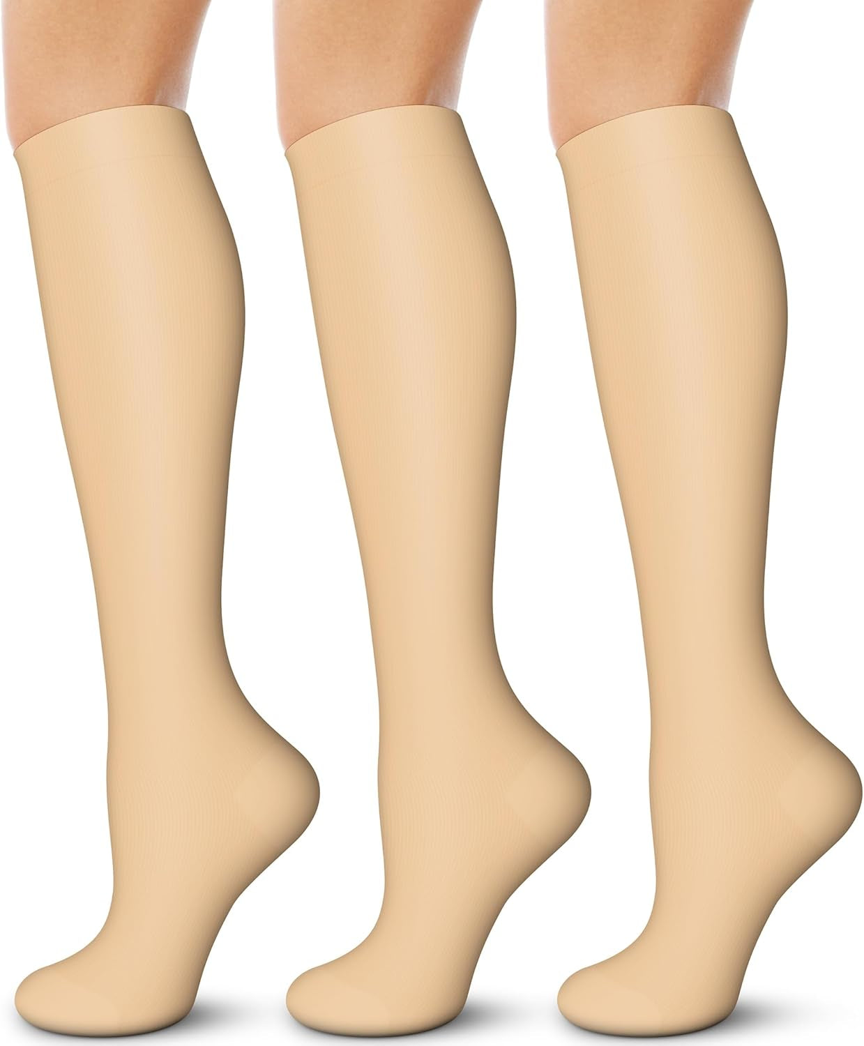 Compression Socks for Men and Women - 15-20 mmHg Support for Nurses, Running, Hiking, Recovery, and Travel